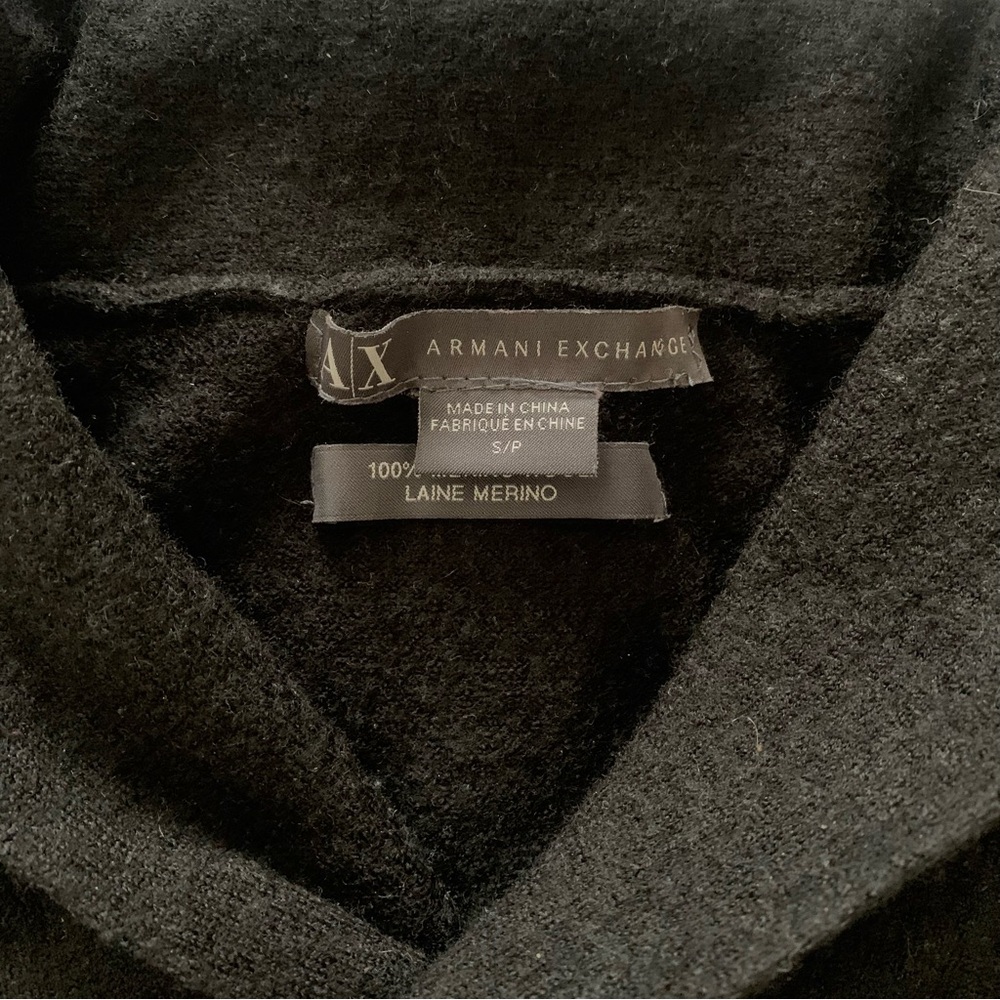 Armani Exchange 100% Merino Wool Cowl Neck Collar Sweater - Picture 5 of 7